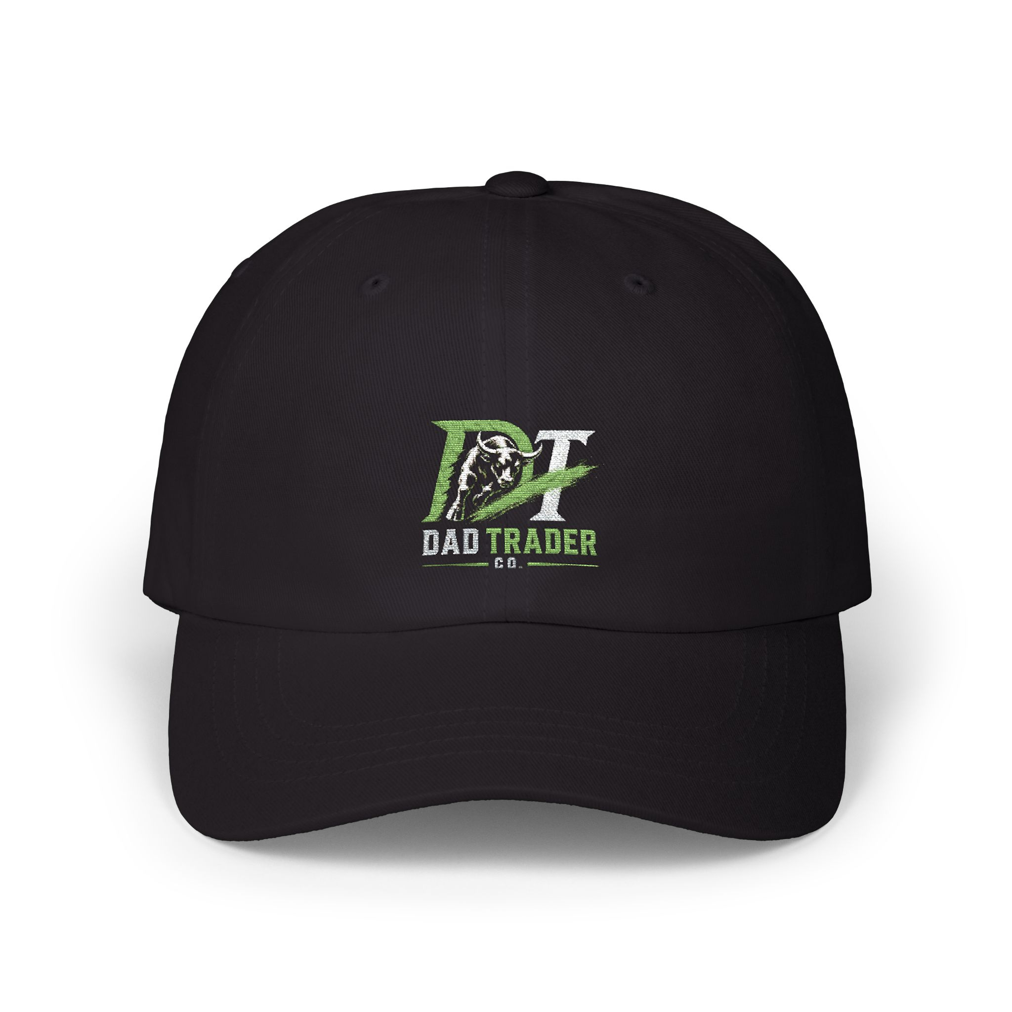 Black Dad Trader Co. Signature Hat, front view