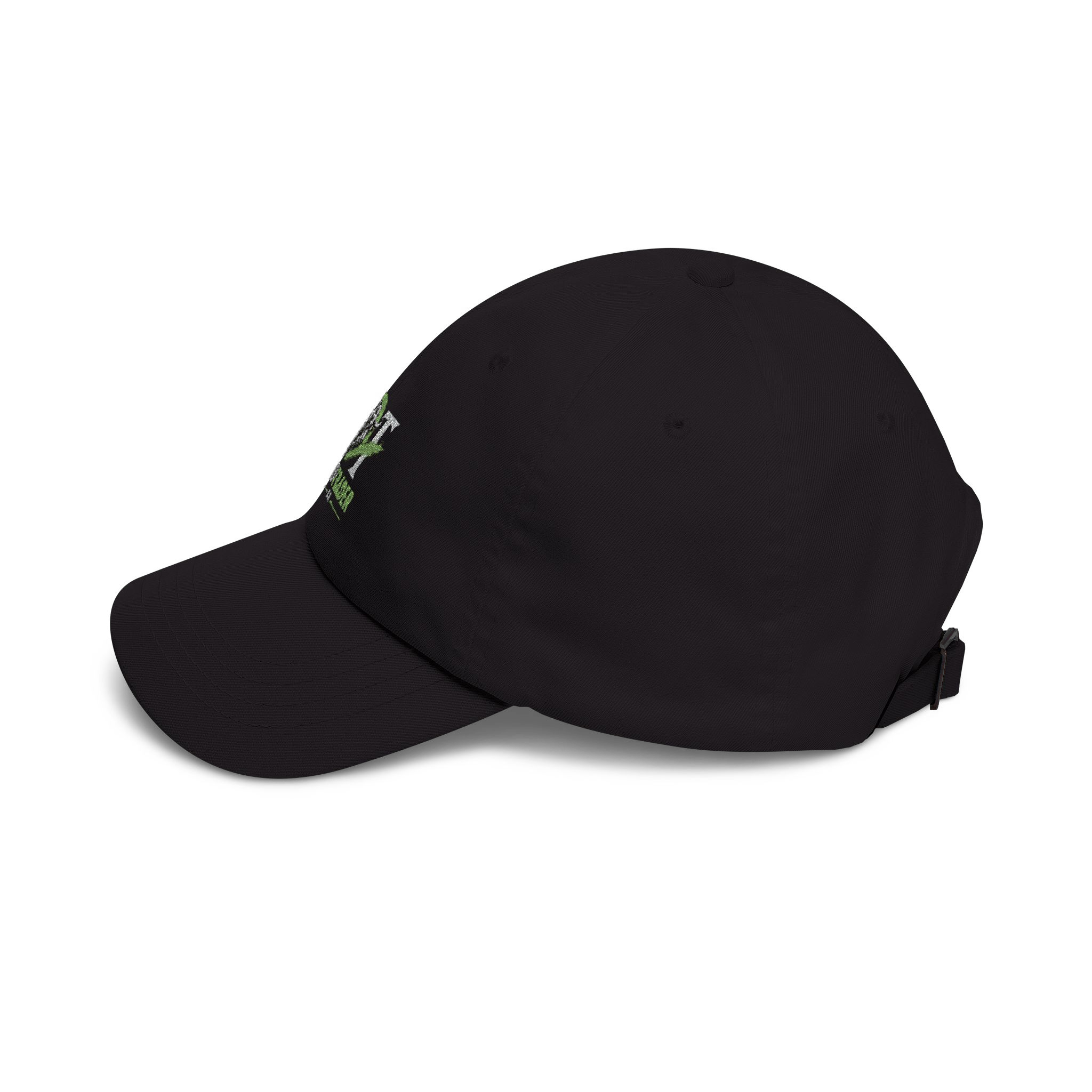 Black Dad Trader Co. Signature Hat, left-angle view