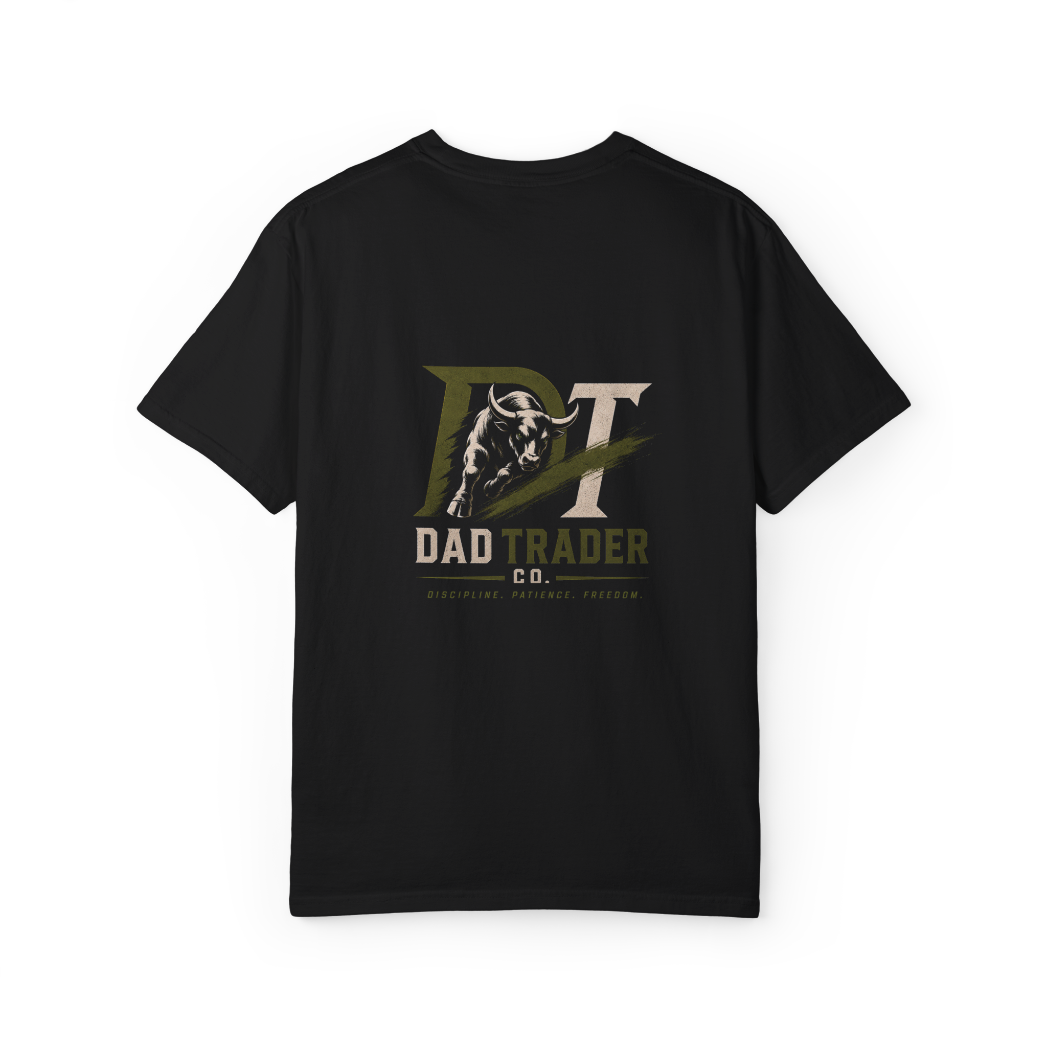 Black Dad Trader Co. Foundations Tee, back view