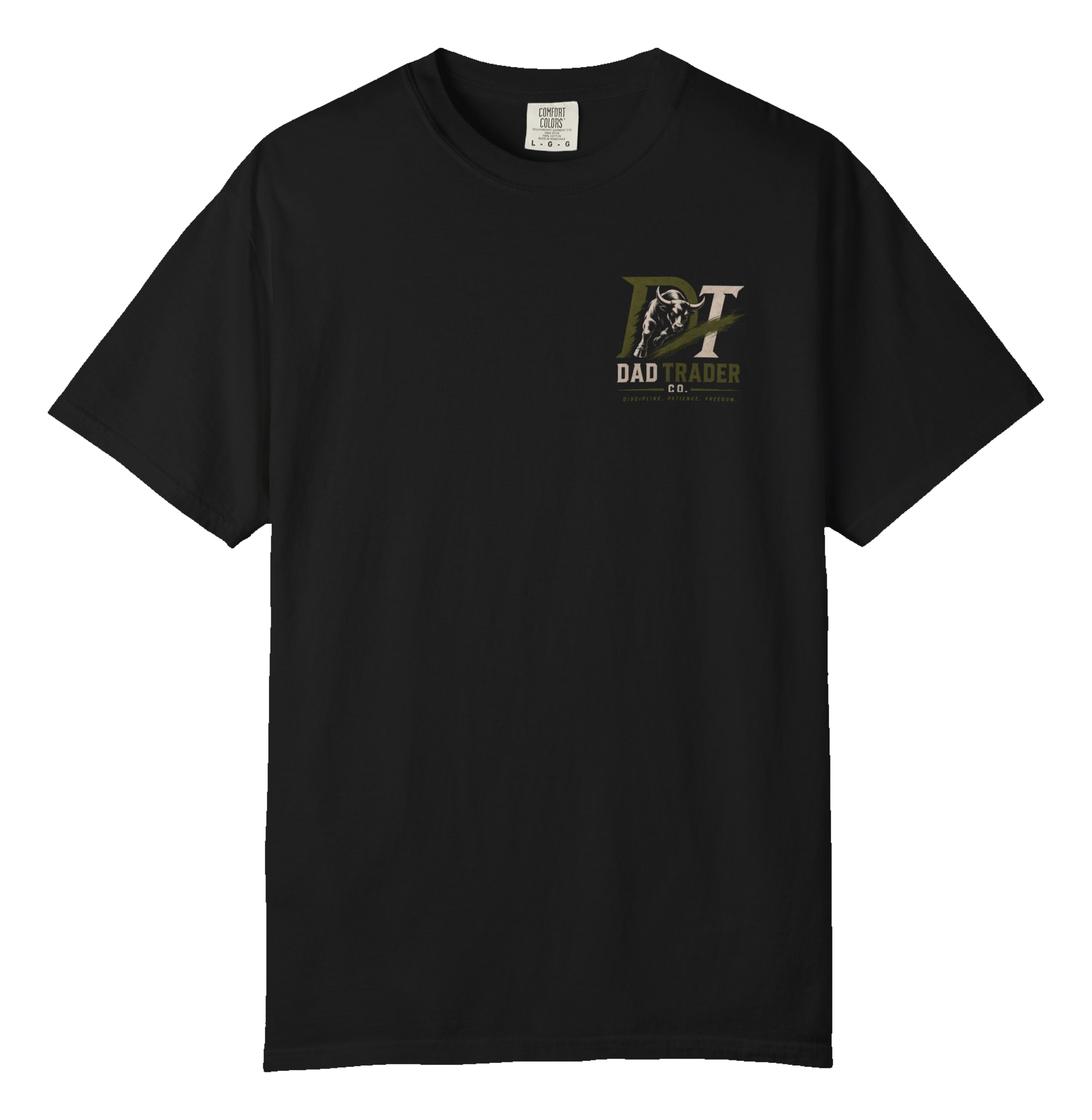 Black Dad Trader Co. Foundations Tee, front view